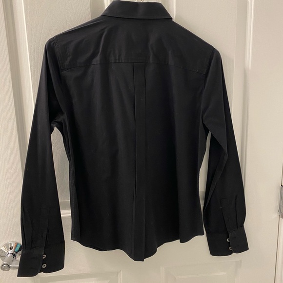 Talbots black button down. Size 8p. - Picture 2 of 6